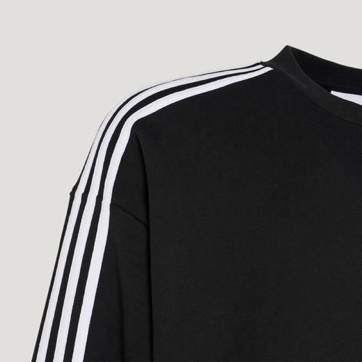 Adidas阿迪达斯3S CREW SWEATSHIRT 纯棉篮球风运动宽松长袖套头卫衣套头衫KG3898 商品图9