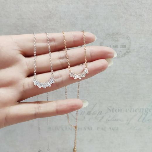 F030177王曼妮同款金银两色齐发光芒四射太阳花项链 商品图4