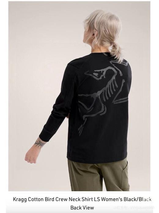 F030171后背大Logo新品圆领舒适纯棉舒适百搭长袖T恤 商品图7