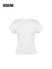 HIDEMI 设计感修身正肩短袖圆领T恤上衣 商品缩略图8