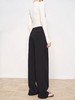 F030150春款新款显瘦一粒扣后松紧腰垂坠感窄版阔腿裤 商品缩略图4