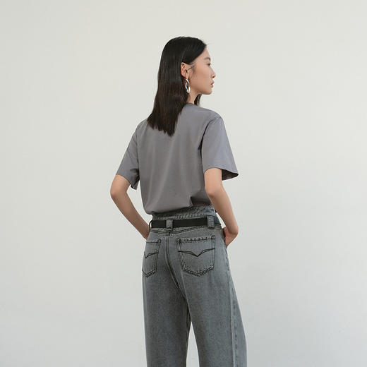 NEELLY纳俪商场同款夏季新款圆领印花短袖T恤女减龄透气感上衣N26044T04550 商品图1