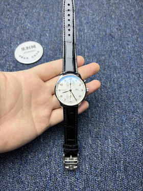 【客订美洲鳄鱼皮表带】APS万国葡萄牙计时系列 APS葡计透底 男士腕表 APS葡计白盘金针 丹东Cal.69355一体机