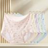 雀说 【5条】亲肤蚕丝抑菌裆莫代尔无痕小碎花女士内裤舒适高腰三角短裤 商品缩略图0