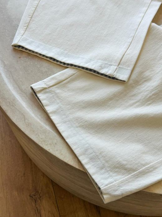 the Bar*章若楠同款格纹拼接阔腿裤 商品图11