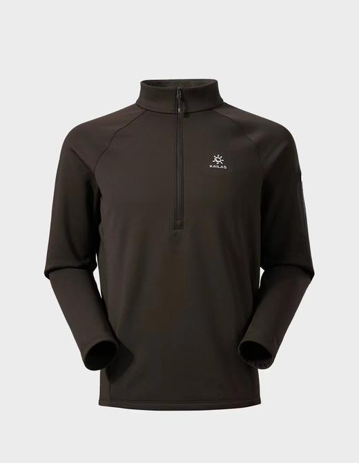 F030145男款立领半开胸内胆半拉链吸湿排汗保暖户外登山徒步上衣 商品图8