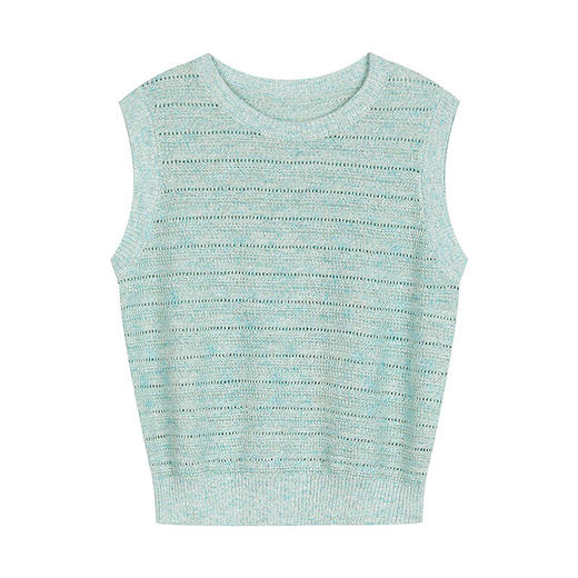 NEELLY纳俪商场同款春季新款简约时尚针织背心女百搭休闲上衣N26034A04501 商品图3