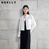 NEELLY纳俪商场同款春季新款宽松休闲长袖衬衫女百搭纯色短款上衣N26024B04512 商品缩略图0