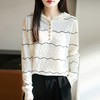 百媚生 连帽长袖拼接蕾丝花边针织衫NSY-455-40 商品缩略图2