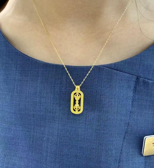 2楼老凤祥足金999金刚杵吊坠秒杀799元（送彩银项链） 商品图4