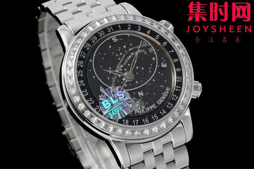 BLS百达翡丽-PP 超级复杂功能时计系列 百达翡丽星空钢带款 6102-6104系列 男士腕表 商品图2