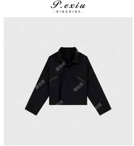 03-2潘依绣丁丁宠粉夏季新款宽松美式夹克棒球服拉链长袖外套W5109 商品图0