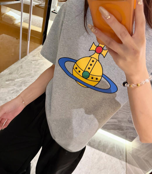 情侣款经典土星🪐短袖T恤 商品图8