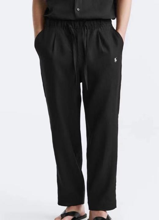 F030198春夏天然空调裤亚麻九分裤刺绣长裤 商品图6