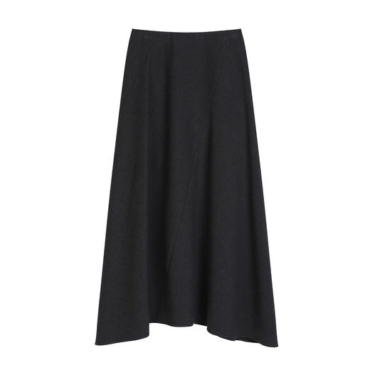 NEELLY纳俪商场同款春季新款优雅气质不规则半身裙女舒适收腰长裙N26011E01016 商品图3