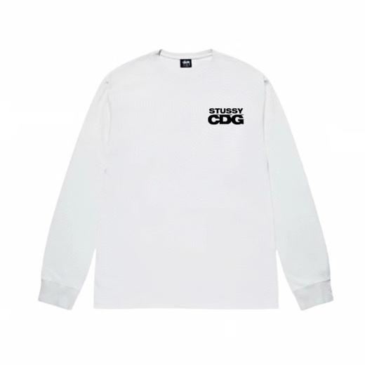 F030163联名款logo印花情侣圆领长袖T恤 商品图4