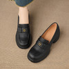【预售5天】春季新款圆头玛丽珍鞋女真皮一脚蹬羊皮粗跟时尚浅口单鞋NWS1&N9889 商品缩略图2