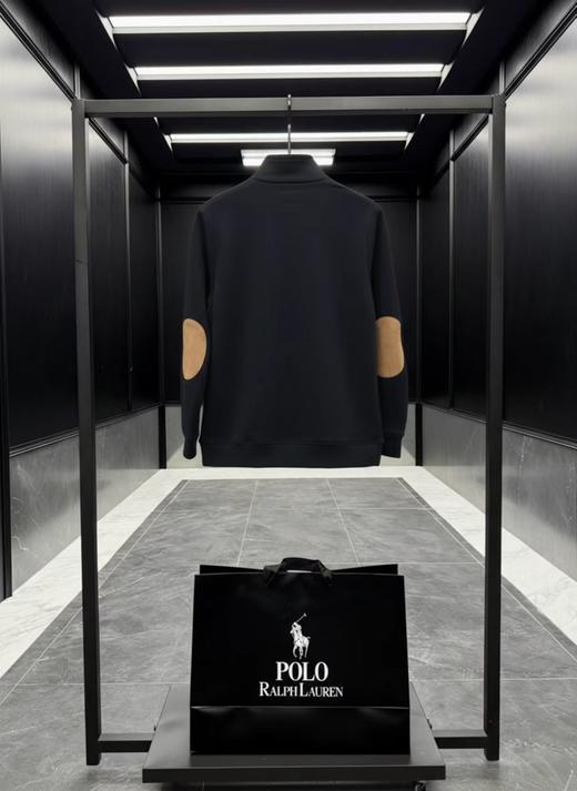 F030111双面麂皮绒拼接秋冬男士半拉链卫衣 商品图10