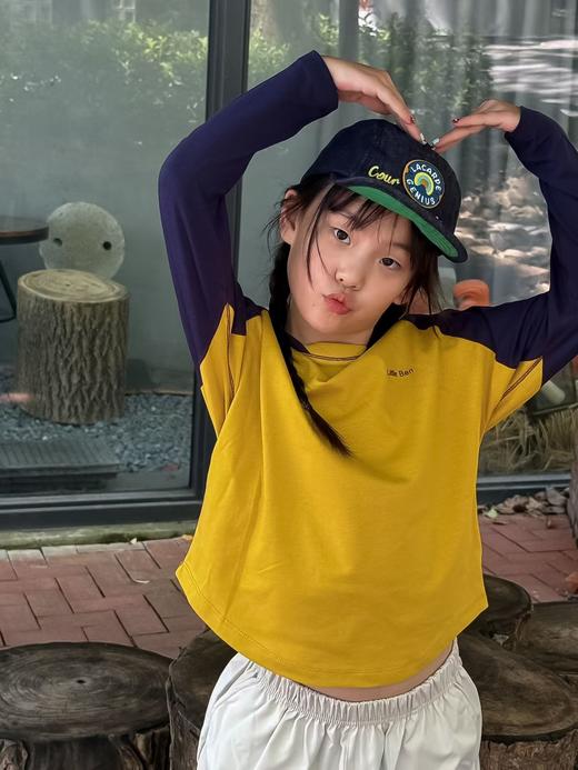 撞色无骨精梳棉打底衫 商品图1