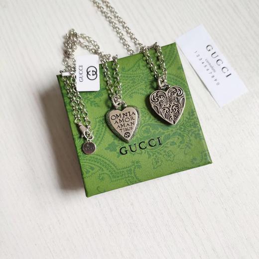 F030178两面都可以佩戴情侣款复古心形项链 商品图4