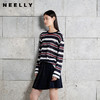 NEELLY纳俪商场同款夏季新款圆领撞色字母T恤女短款百搭休闲上衣N26054A04503 商品缩略图0