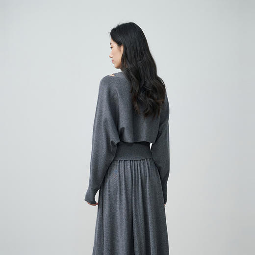 NEELLY纳俪商场同款春新款简约针织上衣两件套女优雅收腰设计上衣N26014A03307 商品图1