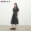 NEELLY纳俪商场同款夏季新款复古休闲牛仔连衣裙女慵懒收腰长裙N26044Y04533 商品缩略图0