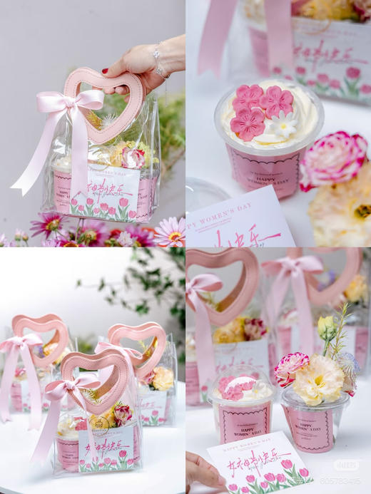 女神节啵啵杯+鲜花组合 商品图0