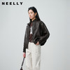NEELLY纳俪商场同款春季新款复古做旧短外套女休闲帅气随性上衣N26024C05507 商品缩略图0
