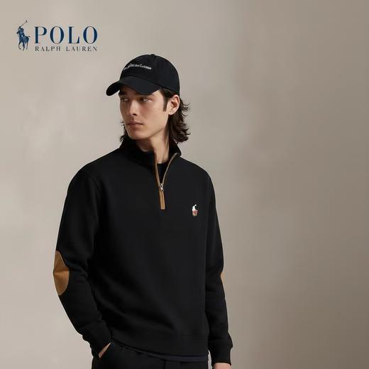 F030111双面麂皮绒拼接秋冬男士半拉链卫衣 商品图5