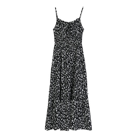 NEELLY纳俪商场同款夏季新款减龄俏皮碎花吊带连衣裙女收腰中长裙N26044Y04572 商品图3