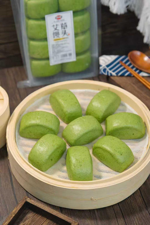 艾草馒头 一盒8个 商品图4