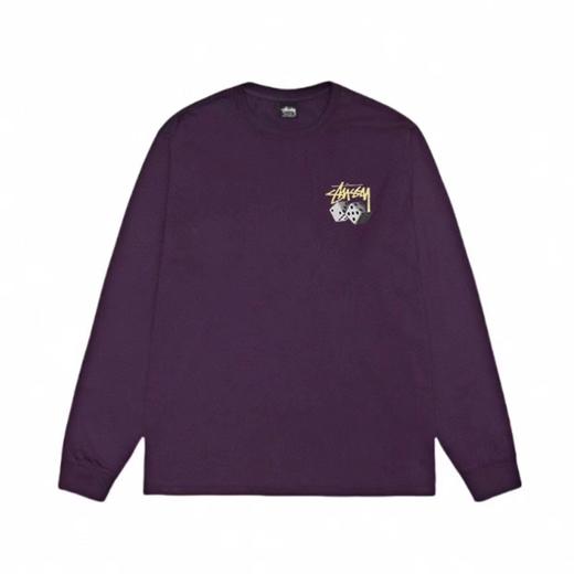 F030161筛子骰子logo印花情侣圆领长袖T恤 商品图5