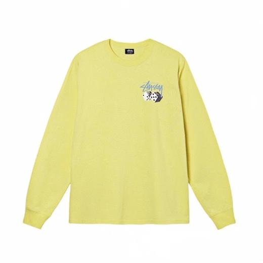 F030161筛子骰子logo印花情侣圆领长袖T恤 商品图1