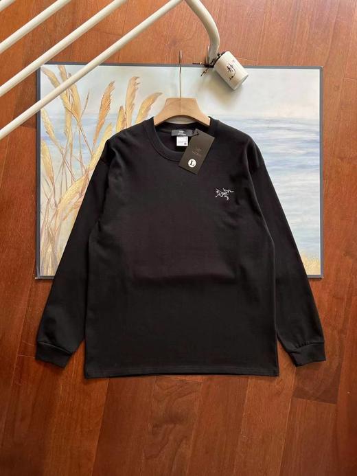 F030106可外穿可叠穿圆领百搭弹力棉刺绣款长袖T恤 商品图8