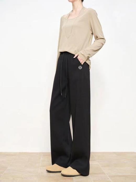 F030141百搭基础中高腰大王裤绳阔腿卫裤休闲裤 商品图12