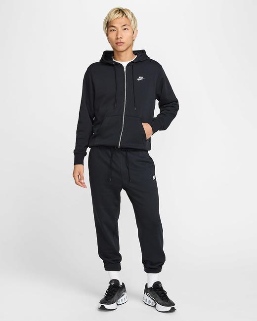 Nike耐克 Club 男子全长拉链开襟法式毛圈连帽衫FN3885-010 商品图4