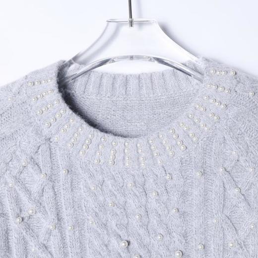 SDSA男装2026新款日系重工针织上衣麻点工艺立体珠点宽松针织衫 商品图1