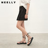 NEELLY纳俪商场同款夏季新款经典学院风百褶裙女显瘦遮胯百搭短裙N26044E04525 商品缩略图0