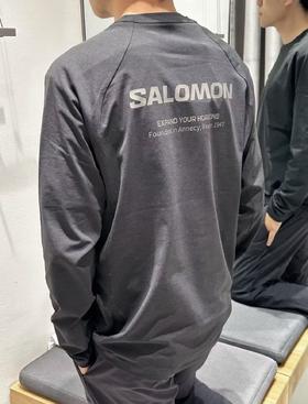 付款减库存，只有80件 黑色。实际库存！威海产，出口韩单SA*LOMON萨L蒙男士长袖速干T恤  口袋萨长袖