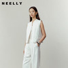 NEELLY纳俪商场同款春新款简约休闲通勤短马甲女百搭舒适叠穿上衣N26031D01114 商品缩略图0