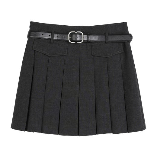 NEELLY纳俪商场同款春季新款经典学院风减龄百褶裙女气质百搭短裙N26023E01090 商品图3