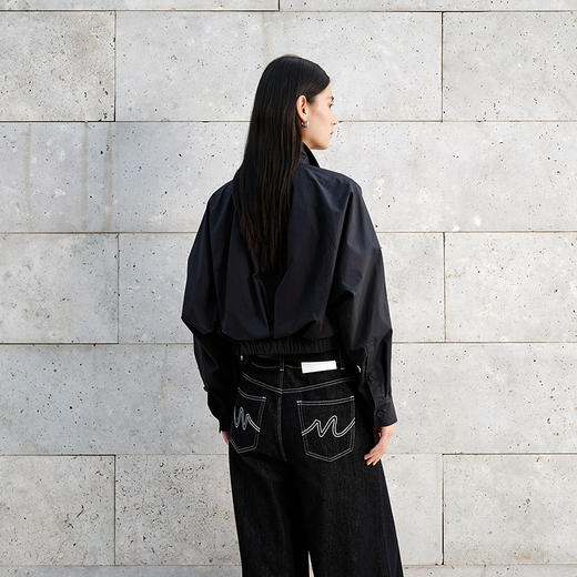 NEELLY纳俪商场同款春季新款设计感美式夹克女时尚短款气质上衣N26024C04513 商品图1