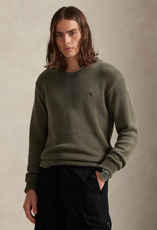 单品包邮单品包邮 THS-RL马球 男装新款成衣染色棉质针织衫 AM1191 商品图0