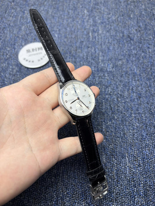 【客订美洲鳄鱼皮表带】APS万国葡萄牙计时系列 APS葡计透底 男士腕表 APS葡计白盘金针 丹东Cal.69355一体机 商品图2