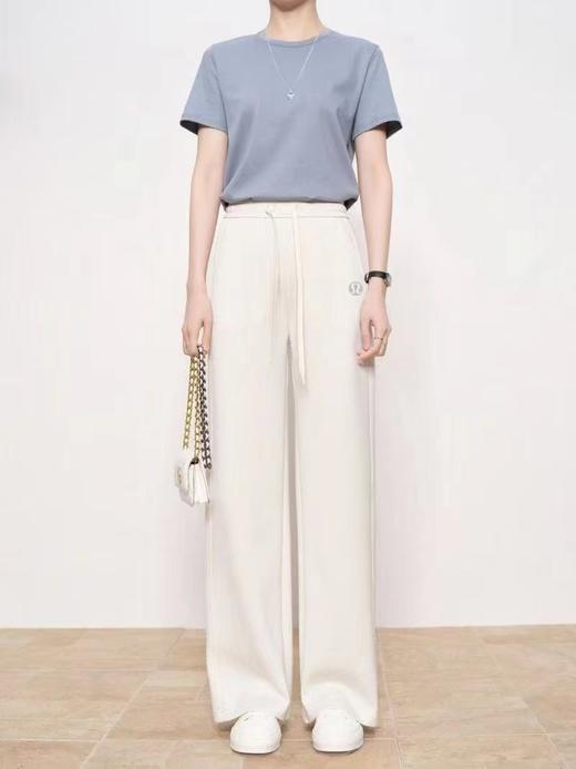 F030141百搭基础中高腰大王裤绳阔腿卫裤休闲裤 商品图6