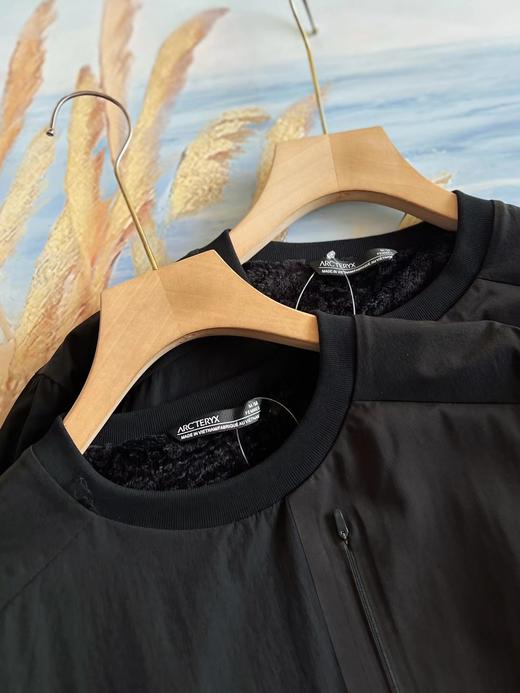 F030192男款基础百搭保暖复合加绒轻柔舒适圆领卫衣 商品图5