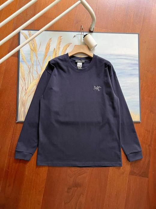 F030106可外穿可叠穿圆领百搭弹力棉刺绣款长袖T恤 商品图7