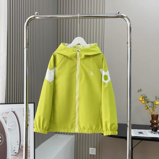 F030176男女中大童冲锋衣外套连帽双面夹克 商品图12