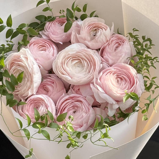 《春微雨》河内洋牡丹阔叶舞竹花束 商品图1